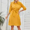 Casual Dresses Fashion Design Summer Short Dress Wholesale High Quality Button Women DressCasual