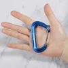 5 PCSCarabiners Professional Climbing Carabiner D Shape Mountaineering Buckle Hook 12KN Safety Lock Outdoor Climbing Equipment Accessory P230420