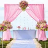 Decoração de festa DIY Cenário de casamento arco de cachecol sheer sheer organza tule tule tule mesa de chiffon swags decoração de eventos