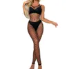 Eyret Fashion Fishnet Thigh Bodystockings Elastic Stockings Party Rave Black High Bodysuits For Women And Girls