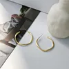 Hoop Earrings Big Ring Round Female Ear Rings Gold Color Large Circle Matte Earring Charm Girls Fashion Jewelry Gifts