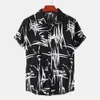 Camicie casual da uomo Camicia da uomo semplice Stampa 3D Top a maniche corte Beach Party Abiti maschili Sciolto Hawaiian Man Street TShirt Camicetta 230420