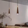 Pendelleuchten, moderne LED-Langröhrenleuchte, Holz-Hängelampe, Wohnzimmer-Dekoration, Küche, Insel, Bar, Café, Droplight, Innenbeleuchtung