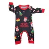Familie bijpassende outfits bedrukte nachtkleding baby jongens en meisjes met hond kerstkleding set ouder-kind pyjama 231118