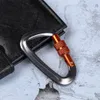 5 PCSCARABINERS 12 KN BUIDSCHROEFSLUIT GEK D -VLEKTE CARABINER CLASP KEYRING Clip Camping Kits Touw Buckle Water Cup Buckle Climbing Tool P230420