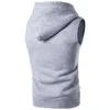 Gilet da uomo 2023 Autunno/Inverno Gilet maglione Canotta con tasca con cerniera e cappuccio