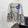 Designer-Kleidung, Hoodies, modische Sweatshirts, RHUDE Cashew-Blumen-Jacquard-Rundhalspullover, Puffpullover, lockere, modische, lässige Strick-Frühlings-Streetwear-Jacke