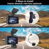 Dash Cam Dual Lens Car DVR 1080p UHD Recording Car Camera DVR Night Vision WDR Inbyggd G-Sensor Motion Detection 24 timmar Parkeringsmonitor