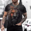 Męskie koszule Pet Pet w 3D z nadrukiem 3D T-shirt moda uliczna i zabawne ubrania unisex z krótkim rękawem, oversione oddychające letnie ubranie