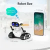 RC Robot Remote Control Toys Rechargeable ET for Boys and Girls with Music Dancing LED Eyes Christmas Gift Children 230419