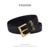 YS Letter Belt Designer Luxury Fashion Top Quality Buckle Hot Selling äkta läder Kvinnors brevbälte 2.0/3.0 Belt Skogspänne svart bälte