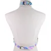 Taille chaîne ceintures holographique corps chaîne harnais Top Punk femmes Holo arc-en-ciel taille bijoux Festival Rave tenue Designer ceinture femmes 230419