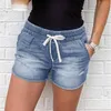 Jeans femininos cintura alta denim shorts mulheres cintura rasgada calças casuais jean para mulheres plus size mulher 2023