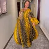 Artı boyutu elbiseler md hindi elbiseler kadınlar için Afrikalı tasarımcı artı boubou bahar şifon maxi robe düğün parti Müslüman Abayas 231118