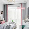 Gordijn Scandinavian Light Luxe schaduwproducten Eenvoudig moderne woonkamer fluweel splitsing kleur matching slaapkamer