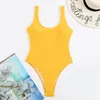 Garnitury Swimsuit Kobiety seksowne stałe stroje kąpielowe Monokini na plażę kostium kąpielowy Brazylijskie garnitury żeńskie lato l 230419