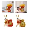 Vases sac d'argent en forme de Vase résine Statue centres de Table Pot de fleur pour cuisine salon ferme ornements