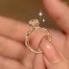 Кольца кластера, ценное лабораторное кольцо с бриллиантом, стерлинговое серебро 925 пробы, обручальное кольцо для женщин и мужчин, обещание, ювелирные изделия на палец, подарок на день рождения