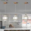 Luzes de teto modernas K9 Cristal Pingente Luz LED Lâmpada de Teto Sala de Jantar Nordic Chandelier Corredor Decoração Varanda Corredor Luminária Lumi Q231120