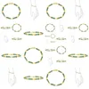 Bracelet Style Asiatique Pierre Précieuse Noir Onyx Véritable Mti Couleur Jaune Rouge Blanc Vert Jade Brin Profilé Tube Bar Lien Drop Livraison Jewe Otpao