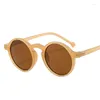 Lunettes de soleil Vintage rétro femmes forme ronde UV400 Protection lunettes de soleil femme coréenne élégante femme