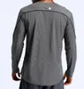 LU115 Camisetas de manga larga para ciclismo para hombre, camisetas deportivas transpirables de secado rápido anti-juros para otoño, marea para bicicleta