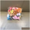 Animali di peluche ripieni 10 pezzi all'ingrosso stili casuali giocattolo 515 cm orso pinguini panda bambola morbida carina per bambini regalo di natale goccia del dhymr