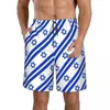 Erkek Şort Erkekler Plaj Kısa Hızlı Kurutma Yüzme Bagaj Isreal Bayrak Desen Mayo Mayo Banyo