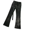 Herren Jeans Slim Fit Beschichtet Micro-Flared Für Männer Und Frauen Straße Hip Hop Gerade Hohe Taille Harajuku Stil Casual Hosen