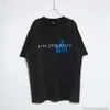 TEES Tシャツ高級メンズデザイナーファッション服ヴィンテージティーニン9インチネイルレター夏アメリカカジュアルウォッシャブルオールドショートスリーブハイストリートルーズTシャツ