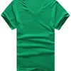 Herren T-Shirts Herren Kleines Pferd Reine Farbe Beiläufiges Loses T-Shirt Kurzärmliges Baumwoll-Kurzarm-T-Shirt Lässiges Homme-T-Shirt mit V-Ausschnitt 230420