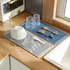 Table Mats Silicone Water Filter Pad Kitchen Insulated Non-Slip Thickened Faucet Drainage Prevents Waterlogging Protects Surfaces