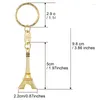 Keychains 150Pcs Keyring Eiffel Tower Key Chain Keychain Pendant Decorations