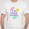 Men s t Shirts Dolphin im morto dentro do sol camiseta moda t Sdhirt Men Algody Marca Teeshirt 230420