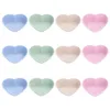 Plates 12 Pcs Love Seasoning Dish Plastic Sauce Dishes Small Heart Bowls Unbreakable Tray Appetizer Dessert Soy