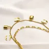 Luxury merk Designer kettingen 18K Gold Ploated Letter Ketting Dames Wedding Sieraden Accessoires Geschenk