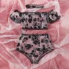 Kvinnors sömnkläder Kvinnor Strömn Mesh Lingerie Clothes Set 2 Piece Spets Floral Daisy Bardot Underwear For Purple/ Green/ Black Bski