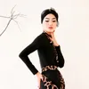 Stage Wear NY01 007 Long Sleeve Leopard Female Latin Dance Bodysuit Women Ballroom Dancing Dress Performance Costume Belly Suit