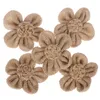 Party Decoration 5pcs Hessian Roses Burlap Flower Wedding Decor DIY Gift Packing Accessories Rustic 5BB5785