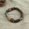 Charm Armband Retro Chinese Natural Stone Beded Armband Nisch Bohemian Play National Style Accessories