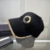 Letra bordado de bola negra gorra diseñadora de moda de moda gorras de béisbol para mujeres hombres unisex sun hat estudiantes Casquette