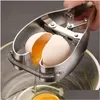 Narzędzia jajka rozdzielacz jaja 304 Stal nierdzewna manualna szybka otwieracz skorupa obierajca do pieczenia ręczny 230804 DOSTAWA DOSTĘPNY HOME GA Dhlns