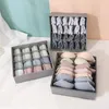 Storage Boxes Bins 1 Set Socks Underwear Organizers Box Wardrobe Organizer Divider for Bra Closet Drawer 230419