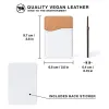 Sublimation Card Holder PU Leather Mobile Phone Back Sticker with Adhesive White Blank Money Pocket Credit Cards Covers Christmas Gifts FY5494 G0420