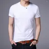 Mannen T-shirts Merk 2023 Mannen Kleding Koreaanse Eenvoudige Sfeer Korte Mouw Katoenen T-shirt Fashion Casual Comfortabele Tops W5532