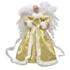 Christmas Decorations Angel Tree Topper Illuminated Star Reusable Feather Decor Festive Year Party For Good