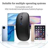 Möss Bluetooth Mouse Tablet Notebook Office Dual Battery Bluetooth Mouse Single Mode G Silent Thin Wireless Mouse