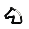 5 PCScarabiners 1pc Carabiner Horse Head قفل شماعات الألومنيوم سبيكة Carabiner Keychain الإبهار D-Ring Buckle Snap Hook Climbing Hooks P230420