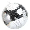 Dekorativa figurer som hänger Disco Mirror Ball Bar Party Xmas Decoration