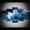 5 Piece Large Size Canvas Wall Art Fairytale World Unicorn Oil Painting Wall Art Pictures for Living Room Paintings Wall Decor330M1186261